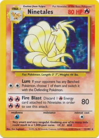 Ninetales (12/102) [Base Set Unlimited] | I Want That Stuff Brandon