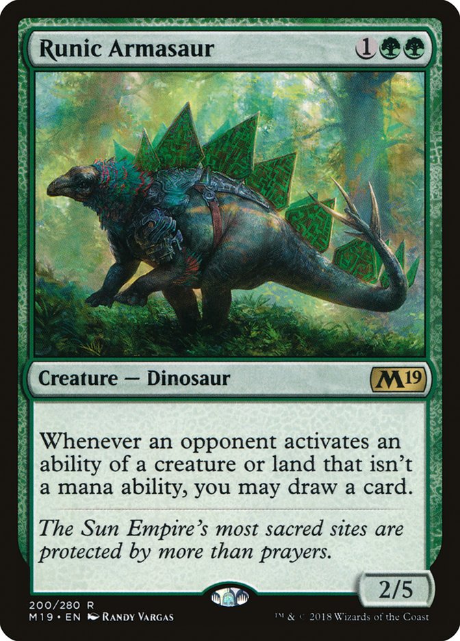 Runic Armasaur [Core Set 2019] | I Want That Stuff Brandon