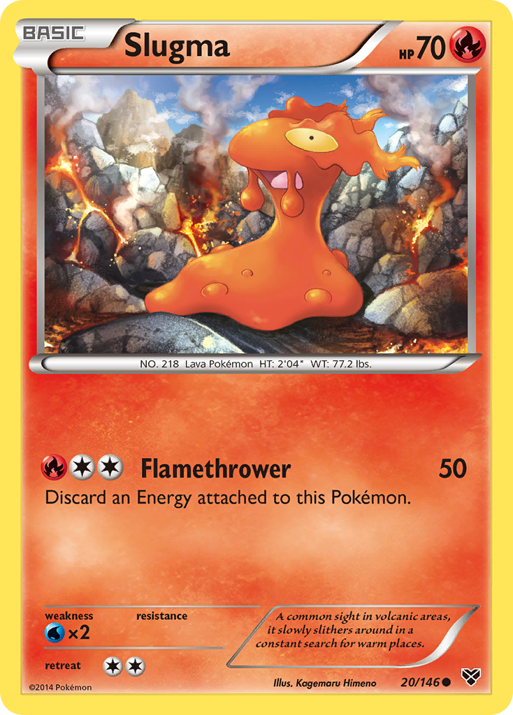 Slugma (20/146) [XY: Base Set] | I Want That Stuff Brandon