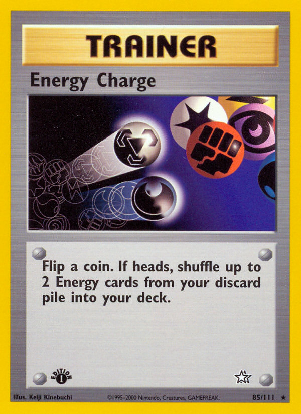 Energy Charge (85/111) [Neo Genesis 1st Edition] | I Want That Stuff Brandon
