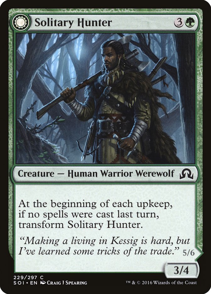 Solitary Hunter // One of the Pack [Shadows over Innistrad] | I Want That Stuff Brandon