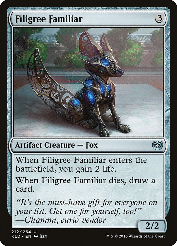 Filigree Familiar [Kaladesh] | I Want That Stuff Brandon