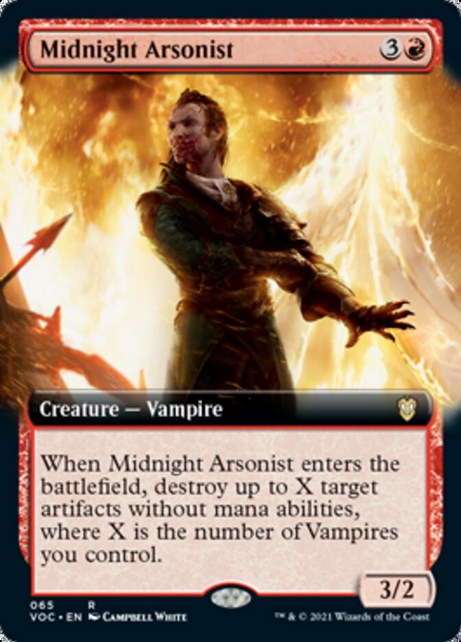 Midnight Arsonist (Extended Art) [Innistrad: Crimson Vow Commander] | I Want That Stuff Brandon