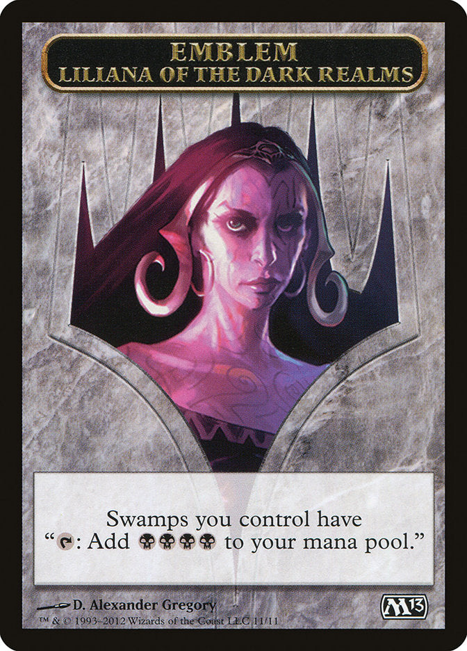 Liliana of the Dark Realms Emblem [Magic 2013 Tokens] | I Want That Stuff Brandon