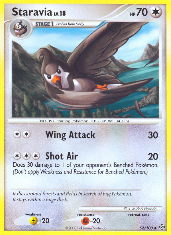 Staravia (52/100) [Diamond & Pearl: Stormfront] | I Want That Stuff Brandon