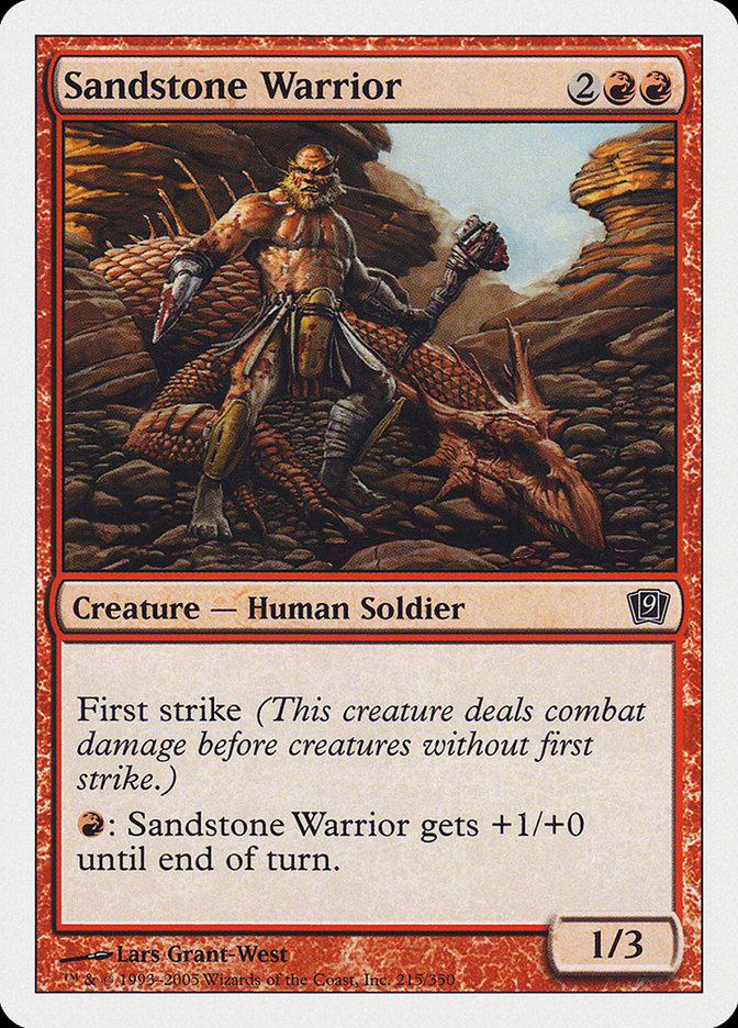 Sandstone Warrior [Ninth Edition] | I Want That Stuff Brandon