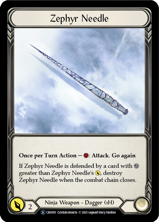 Zephyr Needle (Rainbow Foil) [CRU051-RF] Unlimited Rainbow Foil | I Want That Stuff Brandon