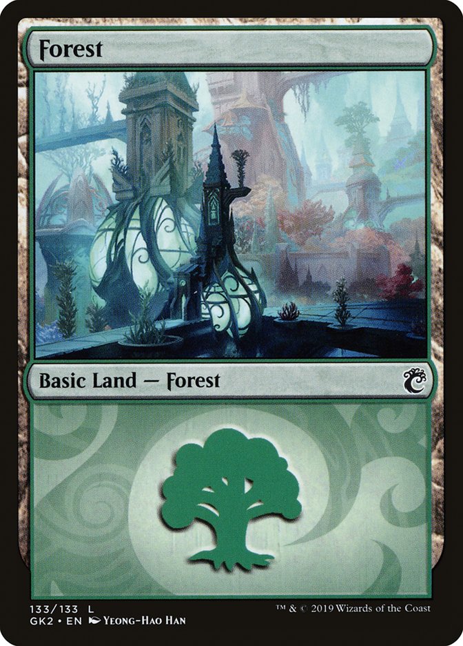 Forest (133) [Ravnica Allegiance Guild Kit] | I Want That Stuff Brandon