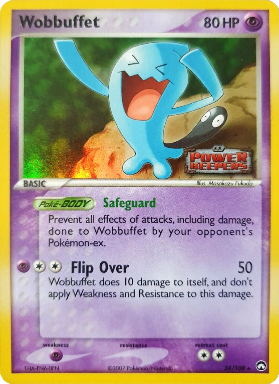 Wobbuffet (24/108) (Stamped) [EX: Power Keepers] | I Want That Stuff Brandon