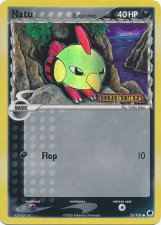 Natu (55/101) (Delta Species) (Stamped) [EX: Dragon Frontiers] | I Want That Stuff Brandon