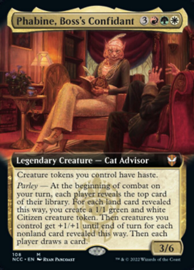 Phabine, Boss's Confidant (Extended Art) [Streets of New Capenna Commander] | I Want That Stuff Brandon