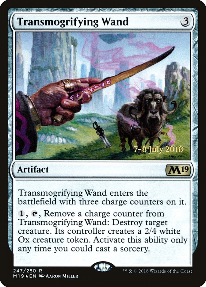 Transmogrifying Wand [Core Set 2019 Prerelease Promos] | I Want That Stuff Brandon