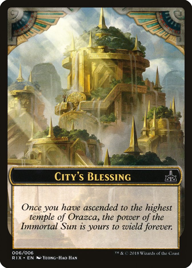 City's Blessing [Rivals of Ixalan Tokens] | I Want That Stuff Brandon