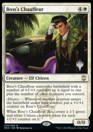 Boss's Chauffeur (Promo Pack) [Streets of New Capenna Commander Promos] | I Want That Stuff Brandon