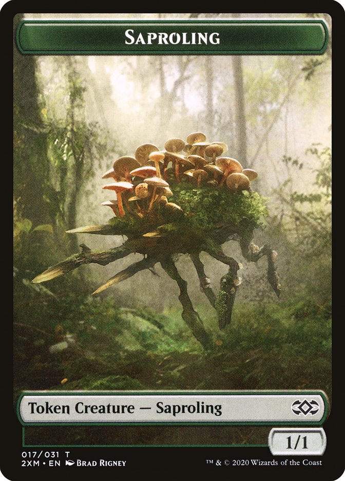 Angel // Saproling Double-Sided Token [Double Masters Tokens] | I Want That Stuff Brandon