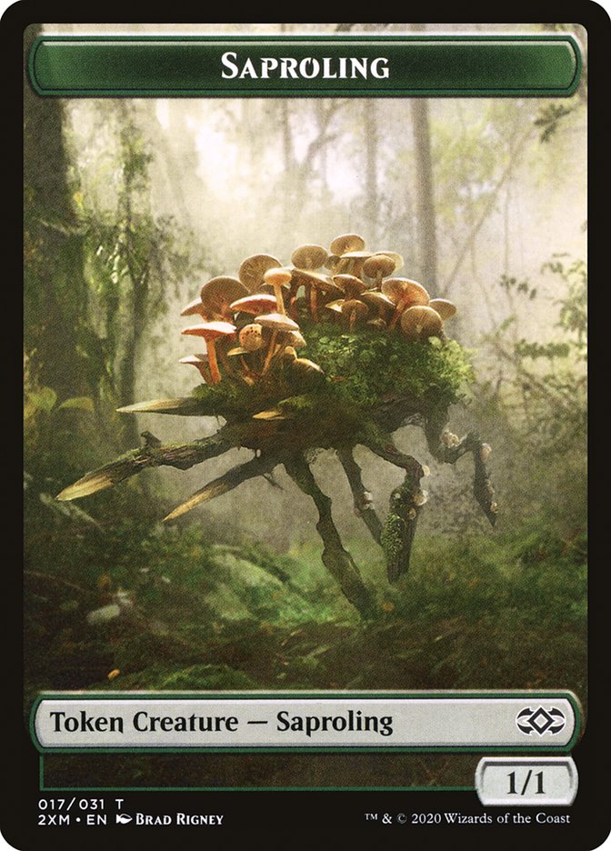 Beast // Saproling Double-Sided Token [Double Masters Tokens] | I Want That Stuff Brandon