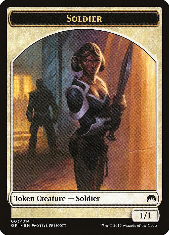 Soldier Token [Magic Origins Tokens] | I Want That Stuff Brandon