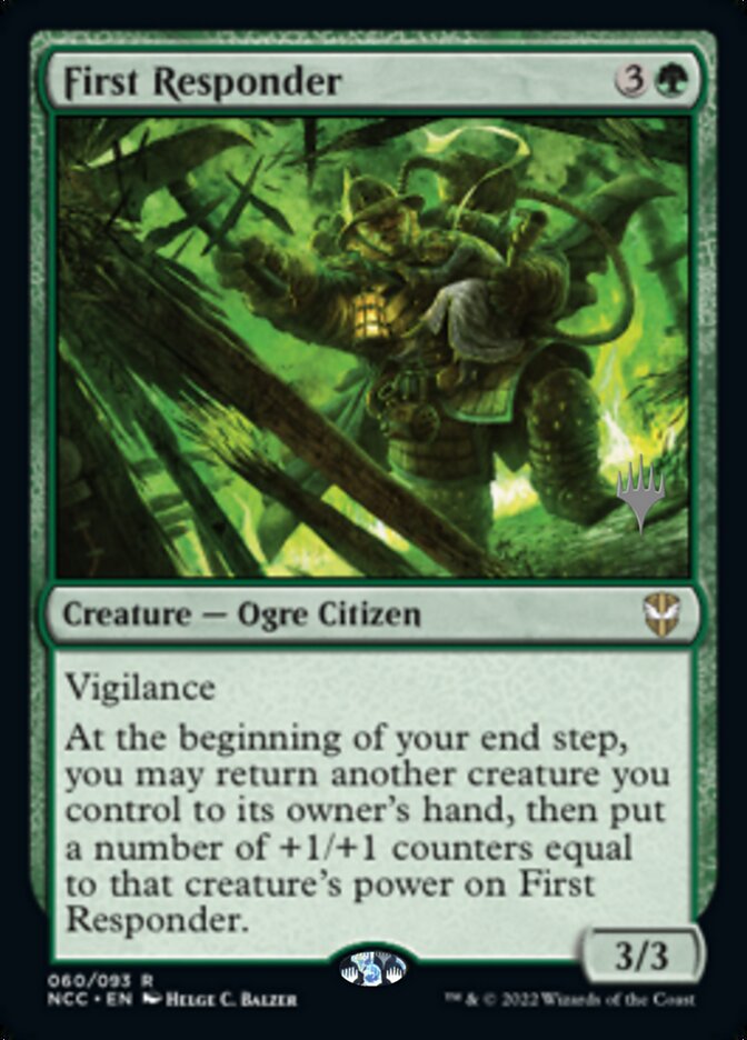 First Responder (Promo Pack) [Streets of New Capenna Commander Promos] | I Want That Stuff Brandon