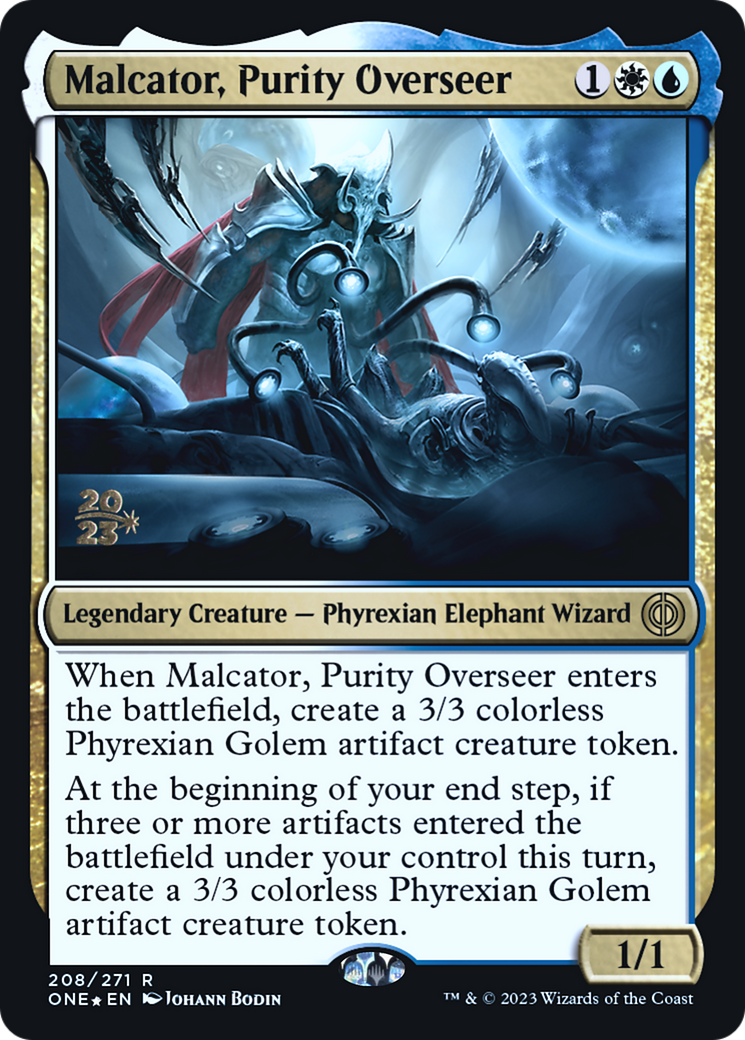 Malcator, Purity Overseer [Phyrexia: All Will Be One Prerelease Promos] | I Want That Stuff Brandon