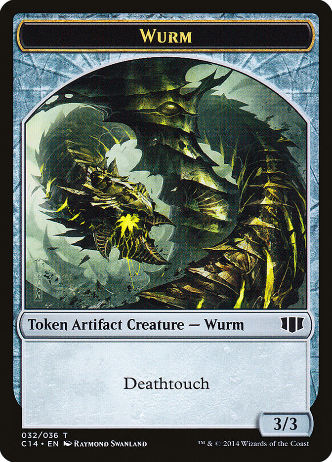 Wurm (032/036) // Goat Double-Sided Token [Commander 2014 Tokens] | I Want That Stuff Brandon