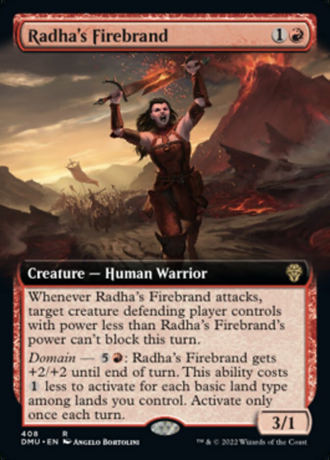 Radha's Firebrand (Extended Art) [Dominaria United] | I Want That Stuff Brandon