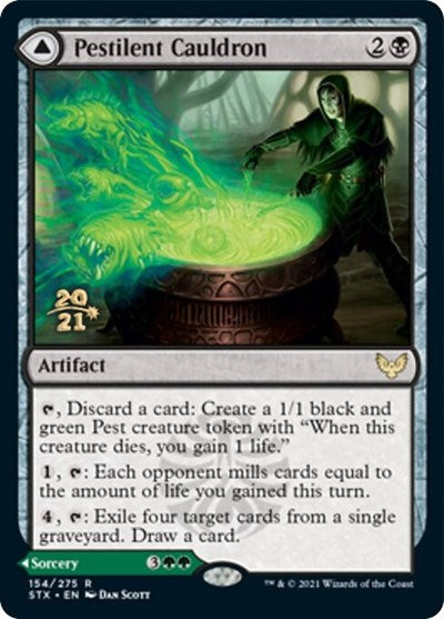 Pestilent Cauldron // Restorative Burst [Strixhaven: School of Mages Prerelease Promos] | I Want That Stuff Brandon