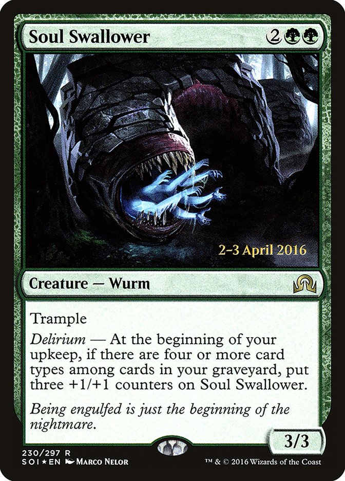 Soul Swallower [Shadows over Innistrad Prerelease Promos] | I Want That Stuff Brandon