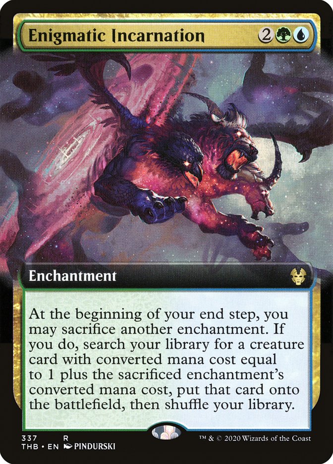 Enigmatic Incarnation (Extended Art) [Theros Beyond Death] | I Want That Stuff Brandon