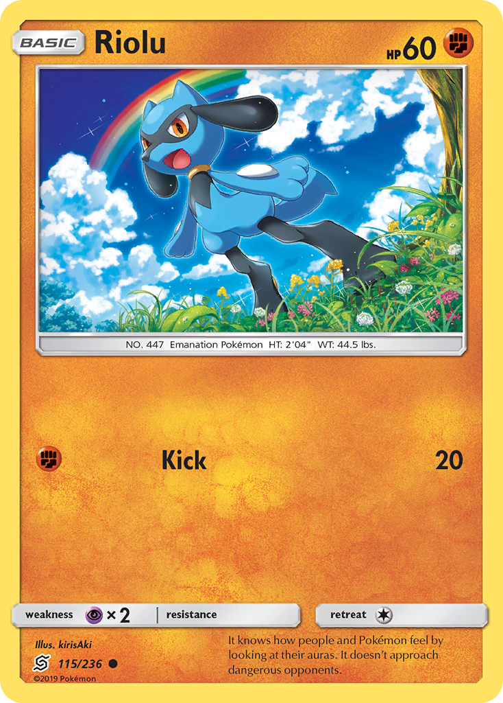 Riolu (115/236) [Sun & Moon: Unified Minds] | I Want That Stuff Brandon