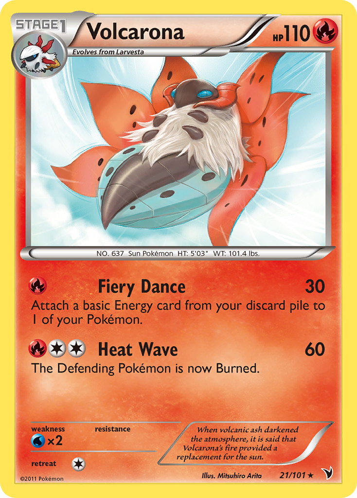 Volcarona (21/101) [Black & White: Noble Victories] | I Want That Stuff Brandon