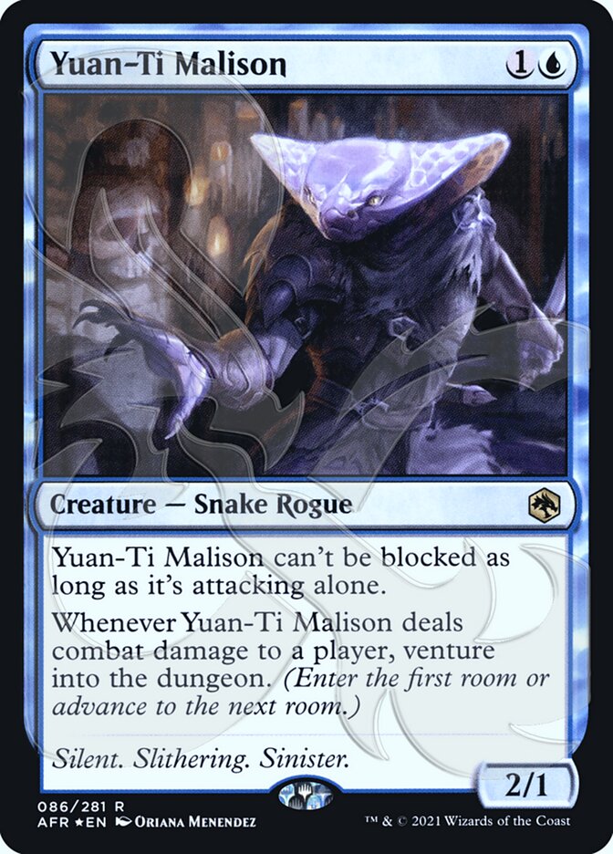 Yuan-Ti Malison (Ampersand Promo) [Dungeons & Dragons: Adventures in the Forgotten Realms Promos] | I Want That Stuff Brandon