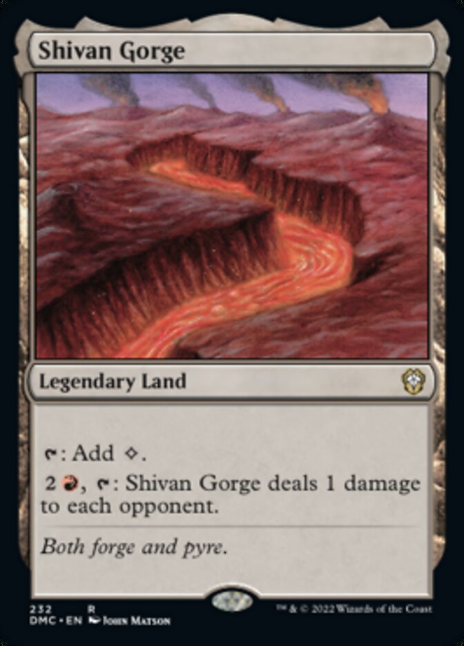 Shivan Gorge [Dominaria United Commander] | I Want That Stuff Brandon