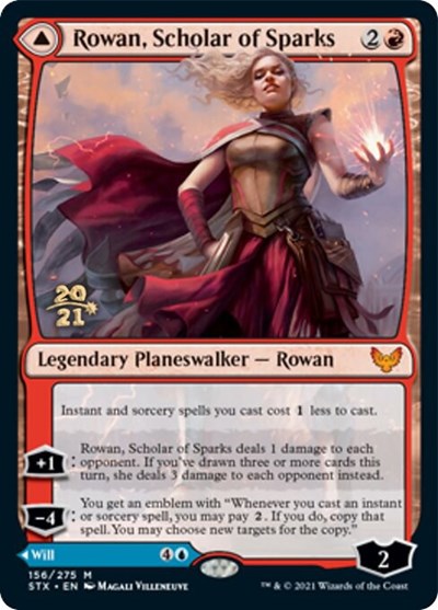 Rowan, Scholar of Sparks // Will, Scholar of Frost [Strixhaven: School of Mages Prerelease Promos] | I Want That Stuff Brandon