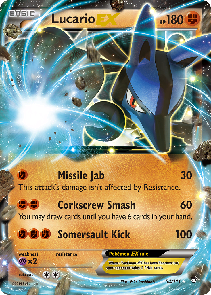 Lucario EX (54/111) [XY: Furious Fists] | I Want That Stuff Brandon