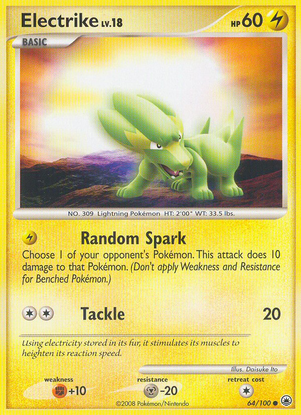 Electrike (64/100) [Diamond & Pearl: Majestic Dawn] | I Want That Stuff Brandon