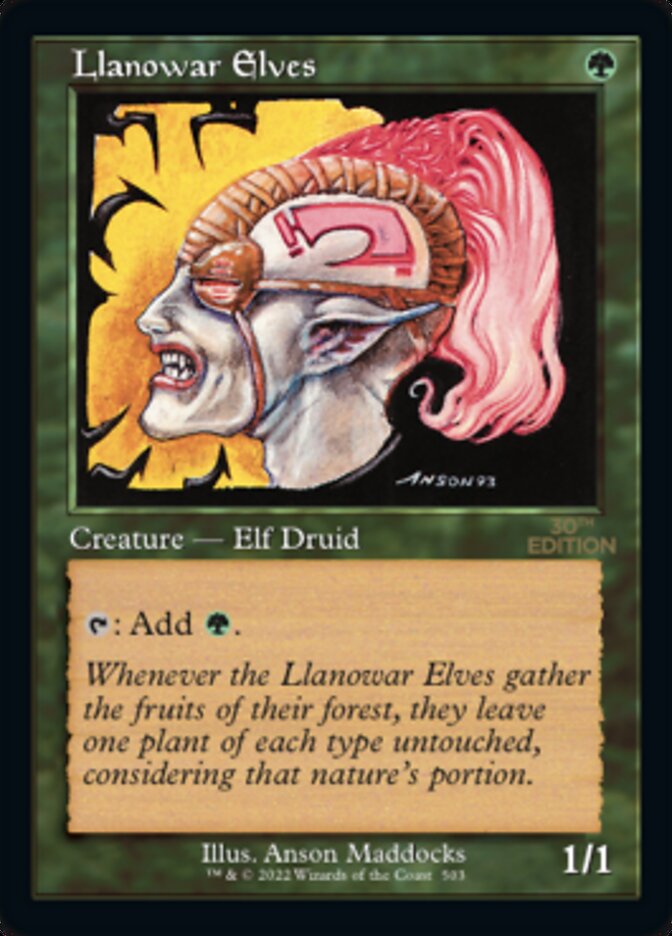 Llanowar Elves (Retro) [30th Anniversary Edition] | I Want That Stuff Brandon
