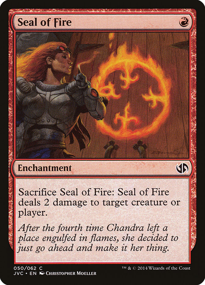 Seal of Fire [Duel Decks Anthology] | I Want That Stuff Brandon