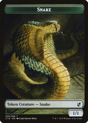 Plant // Snake Double-Sided Token [Commander 2019 Tokens] | I Want That Stuff Brandon