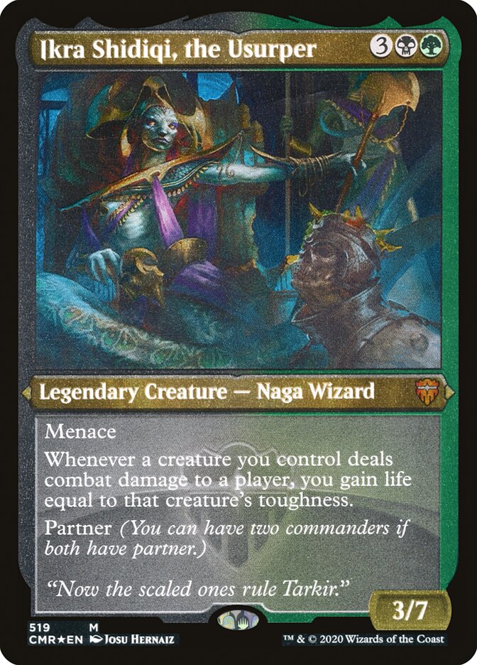 Ikra Shidiqi, the Usurper (Etched) [Commander Legends] | I Want That Stuff Brandon