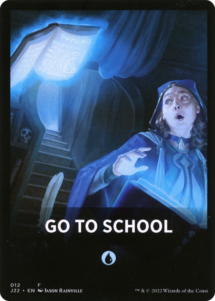 Go to School Theme Card [Jumpstart 2022 Front Cards] | I Want That Stuff Brandon