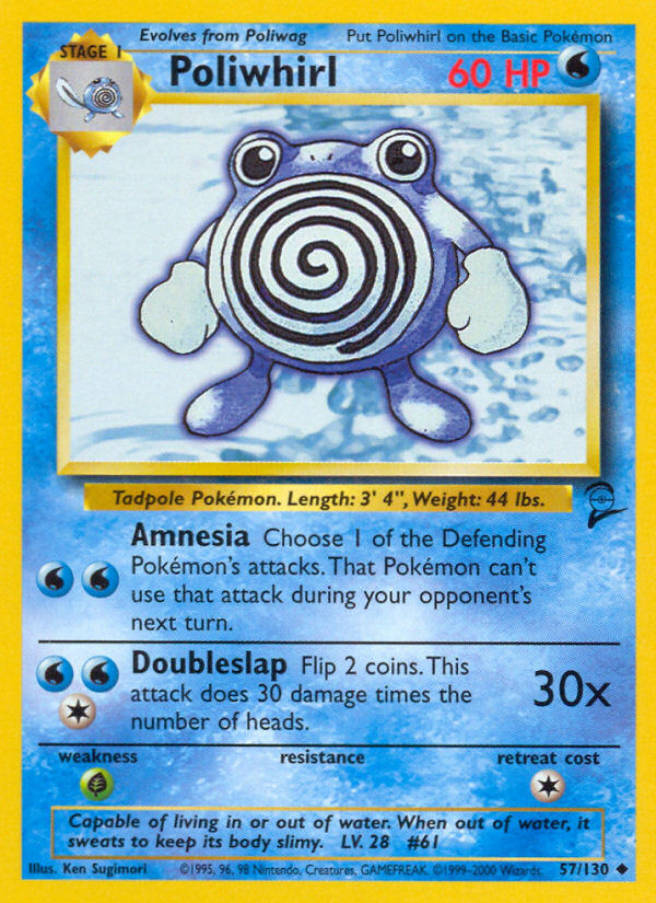 Poliwhirl (57/130) [Base Set 2] | I Want That Stuff Brandon