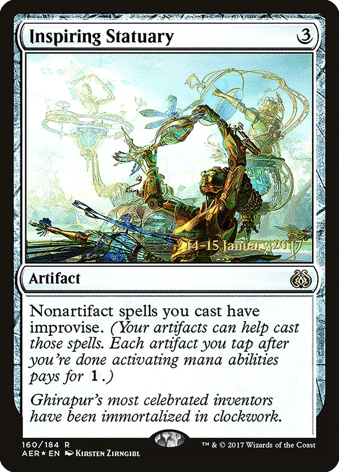 Inspiring Statuary [Aether Revolt Prerelease Promos] | I Want That Stuff Brandon