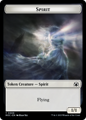 Spirit (9) // Treasure Double-Sided Token [March of the Machine Commander Tokens] | I Want That Stuff Brandon