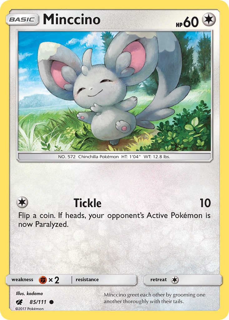 Minccino (85/111) [Sun & Moon: Crimson Invasion] | I Want That Stuff Brandon