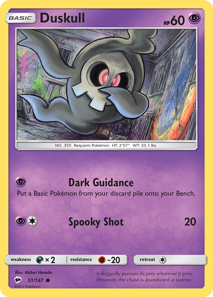 Duskull (51/147) [Sun & Moon: Burning Shadows] | I Want That Stuff Brandon