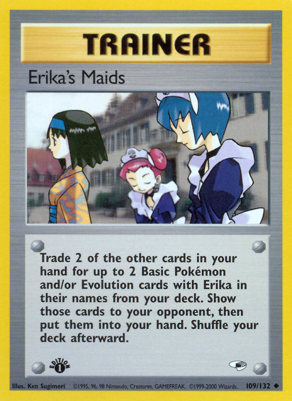 Erika's Maids (109/132) [Gym Heroes 1st Edition] | I Want That Stuff Brandon