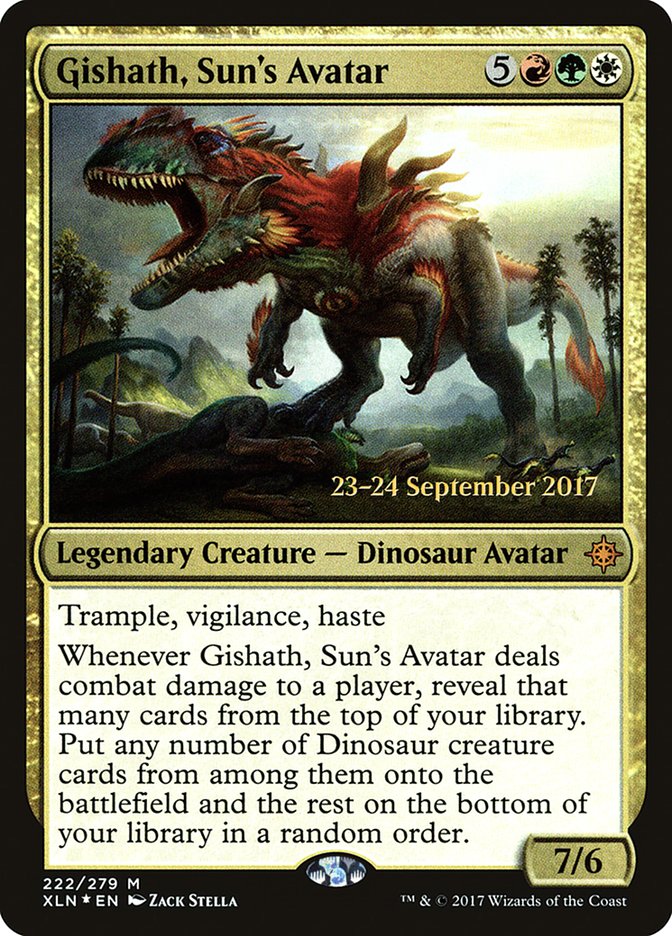 Gishath, Sun's Avatar [Ixalan Prerelease Promos] | I Want That Stuff Brandon