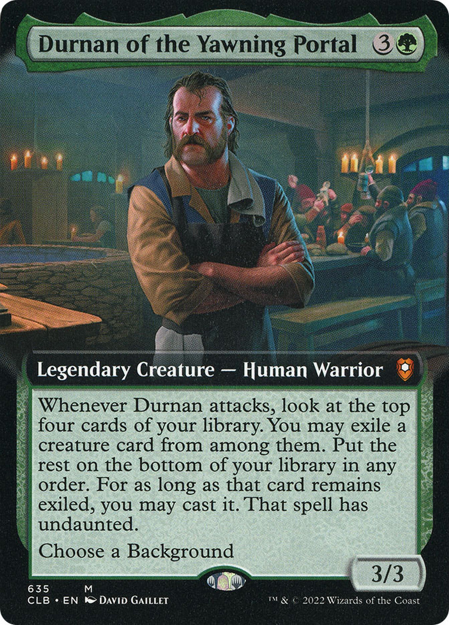 Durnan of the Yawning Portal (Extended Art) [Commander Legends: Battle for Baldur's Gate] | I Want That Stuff Brandon