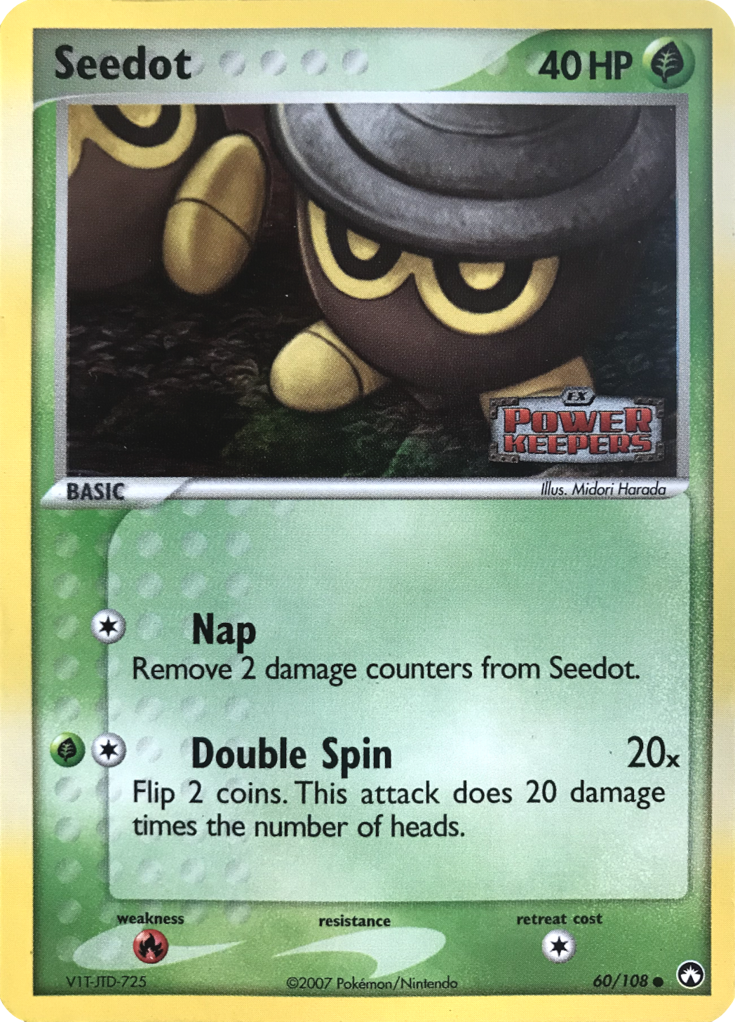 Seedot (60/108) (Stamped) [EX: Power Keepers] | I Want That Stuff Brandon