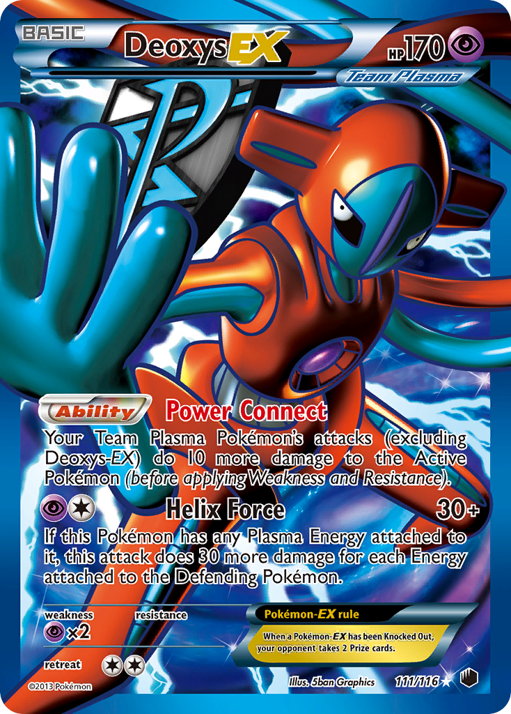 Deoxys EX (111/116) [Black & White: Plasma Freeze] | I Want That Stuff Brandon